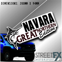 Great Northern Edition Navara Sticker Decal