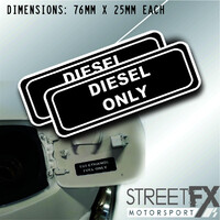 Diesel Fuel Only Sticker