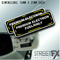 Premium Electron Fuel Only Sticker