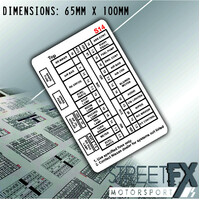 200SX S14 Fuse Box Translation