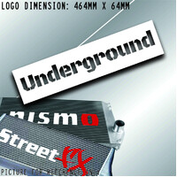 Underground Intercooler Stencil Sticker Kit