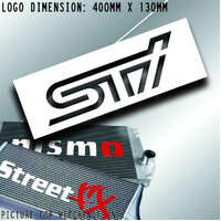 STI Subaru Intercooler Stencil Sticker Kit