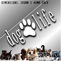 Dog life Sticker Decal