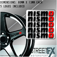 5x Nismo  Wheel Rim Sticker Decal Kit