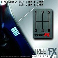 TYPE R GearShift H-Pattern  - 6 Speed - R Bottom Right