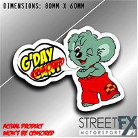 Blinky Bill Gday C*nt Sticker Funny Humour Car  Truck  4x4 Pop Culture Vinyl