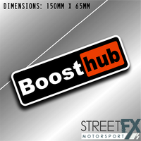 Boost hub Sticker Graphic bumper window jdm v8 car ute aussie vinyl  