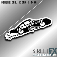 Lowered Life Sticker Graphic bumper window jdm v8 car ute aussie vinyl  