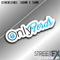 Only Fords Sticker Graphic bumper window jdm v8 car ute aussie vinyl  