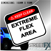 Extreme Flex 4x4 Sticker Decal 4x4 4WD Camping Caravan Trade Truck Aussie 