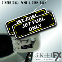 Jet Fuel Only Sticker Gas Diesel Petrol Fuel Warning Label Car Rental 4x4 Truck 
