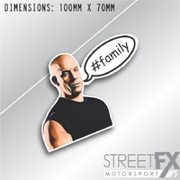 Toretto #family meme sticker decal F&F movie bumber window funny car 4x4