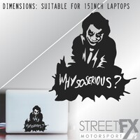 Joker Sticker Decal Batman Laptop Dark Knight culture Hero Mac Computer Stencil