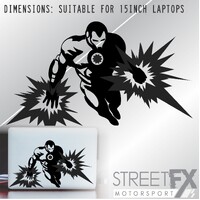 Ironman Sticker Decal Stark Stencil tony computer laptop hero suit 