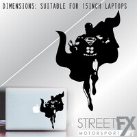 Superman sticker decal clark stencil hero computer laptop mac apple