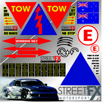CAMS Approved MEGA Sticker Complete Rally Drift Motorsport Racing Track Racing
