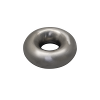 Stainless Steel Donut 2.25" 360 Degree 1.0D - Brushed