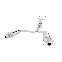 Twin 2.5in Cat-Back Exhaust - Stainless Steel (IS F 07-14)