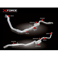 Xtreme 3in Turbo-Back Exhaust no Cat, Stainless Steel (Pajero NS-NT 06-11)