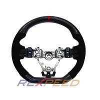 Rexpeed CF & Alcantara w/Red Line Steering Wheel for 2015-2019 STI/WRX G42
