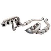 Headers w/Twin Metallic Cats, Non-Polished Stainless (Mustang GT 15+ Fastback)