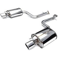 Q300 Diff Back Exhaust w/Stainless Rolled Tips (IS250 GSE30R 13-15/IS350 GSE31R 13-21)
