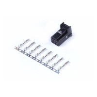 Plug and Pins Only - 8 Pin Black Tyco
