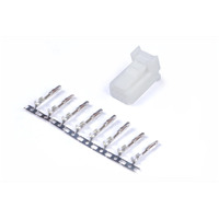 Plug and Pins Only - 8 Pin White Tyco