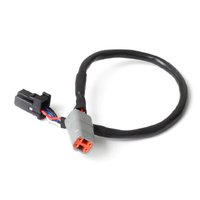 Haltech Elite CAN Cable DTM-4 to 8 pin Black Tyco - 300mm - 12