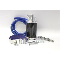 Oil Catch Can Kit w/6AN + 8AN Fittings - Carbon Fiber