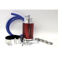 Oil Catch Can Kit w/6AN + 8AN Fittings - Red