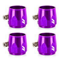 -10AN Hex Hose Finisher Clamp Set - Purple