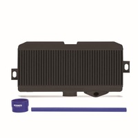 Performance Top-Mount Intercooler Kit (STi 08-20) Black Core, Blue Hoses