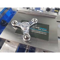 CNC machined billet triple arm fidget spinner (V2)