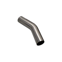 30 degree 3" Stainless Steel Mandrel Bend 1.5D 6" Leg - Polished