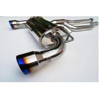 Q300 O2 Back Exhaust with Polshed Rolled Tips (Evo X 08-16)