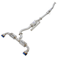 N2 O2 Back Exhaust w/Catless Front Pipe, Ti Tips (GR Yaris 20-21+)