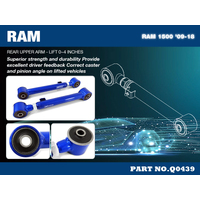 Adjustable Rear Upper Arm - Hardened Rubber (Ram 09-18)