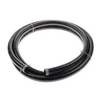 140 Series Black Stainless Steel Braid Over Rubber Hose AN-6 5m - 8.7mm ID