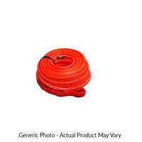 Synthetic Winch Rope 10mm x 30m - Orange