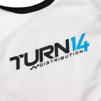 Turn 14 Distribution Baby Bib - White