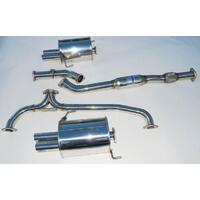 Q300 Turbo Back Exhaust with SS Straight Cut Tips (Liberty 07-09)