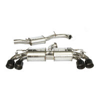 R400 Signature Edition Valved Turbo Back Exhaust with Round Black Tips (Golf R 17-20)