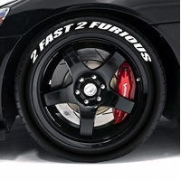 2 FAST 2 FURIOUS - Tire Lettering - Tyre Letters