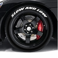 SLOW AND LOW Tire Lettering - Tyre Letters