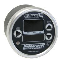 e-Boost2 Electronic Boost Controller 60psi 60mm - Black Face/Silver Bezel