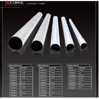 2in/2 Metre Straight Tube - Aluminium