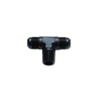 Male AN Flare to Pipe Tee Adapter Fitting Size: -3AN x 1/8" NPT