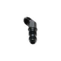 -16AN Bulkhead Adapter Elbow Fitting - Anodized Black