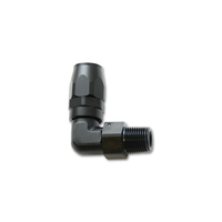Male NPT 90 Degree Hose End Fitting Hose Size: -12AN Pipe Thread: 3/4 NPT